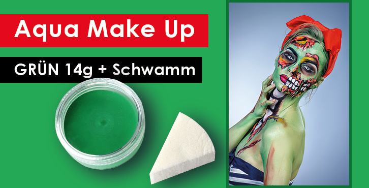 Premium-Aqua-Make-Up-Gruen-14g-mit-passenden-Schwamm